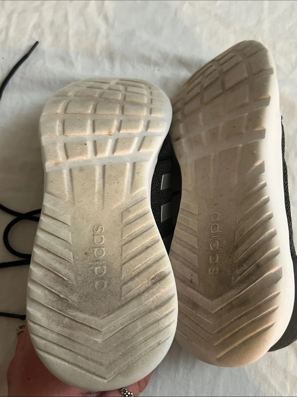 adidas Black and White Women’s Running Sneakers Size 8.5
